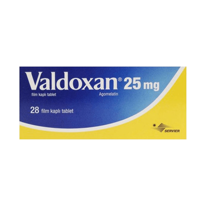 Valdoxan 25mg product packaging