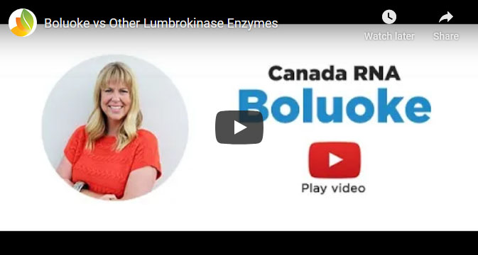 YouTube video screenshot of Boluoke vs other Lumbrokinase Enzymes