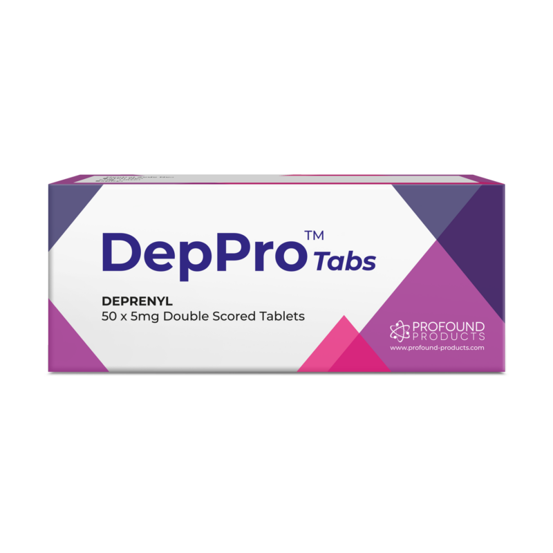 DepPRO Deprenyl tablet product packaging