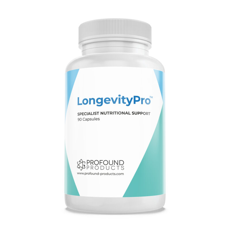 LongevityPRO supplements product packaging