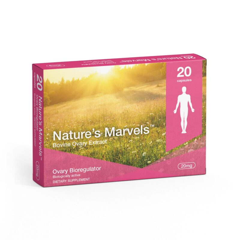 Ovary Bioregulator dietary supplement product packaging