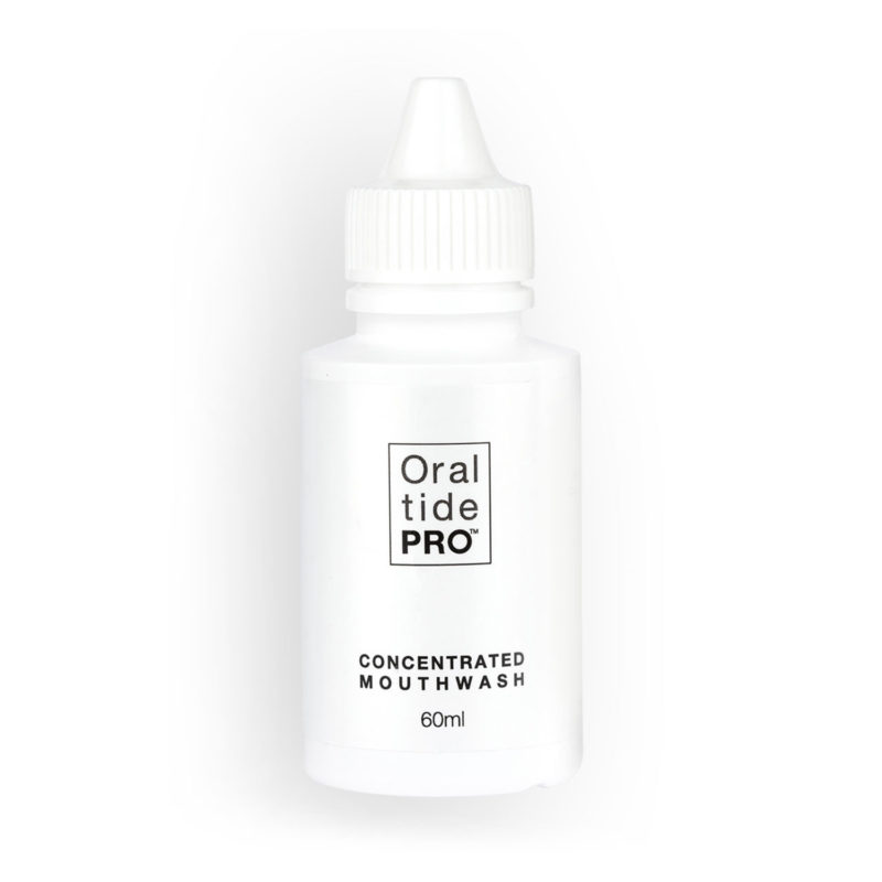 Oral Tide PRO 60ml white bottle of Concentrated Mouthwash