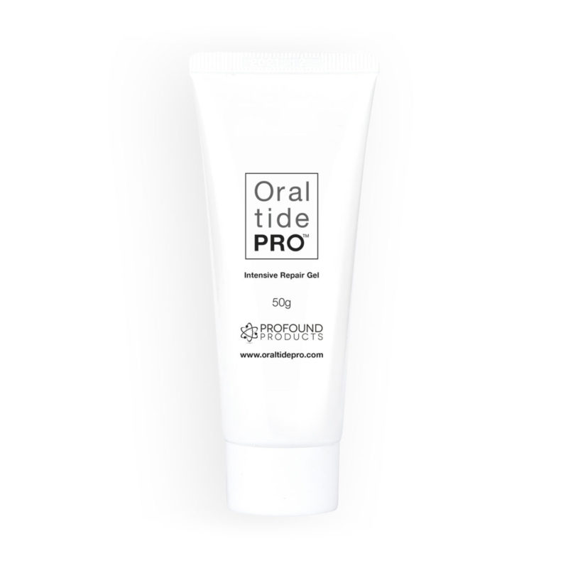 Oral Tide PRO bottle of intensive repair gel toothpaste