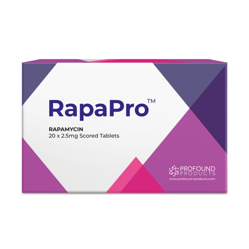 Profound Products RapaPro Rapamycin tablet packaging