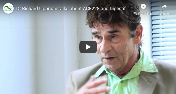 Screenshot of YouTube video of Dr Richard Lippman talking about ACF228