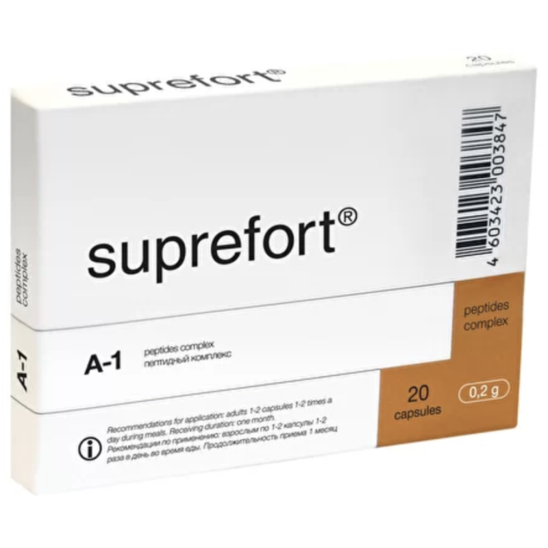 Product packaging of Suprefort peptide complex