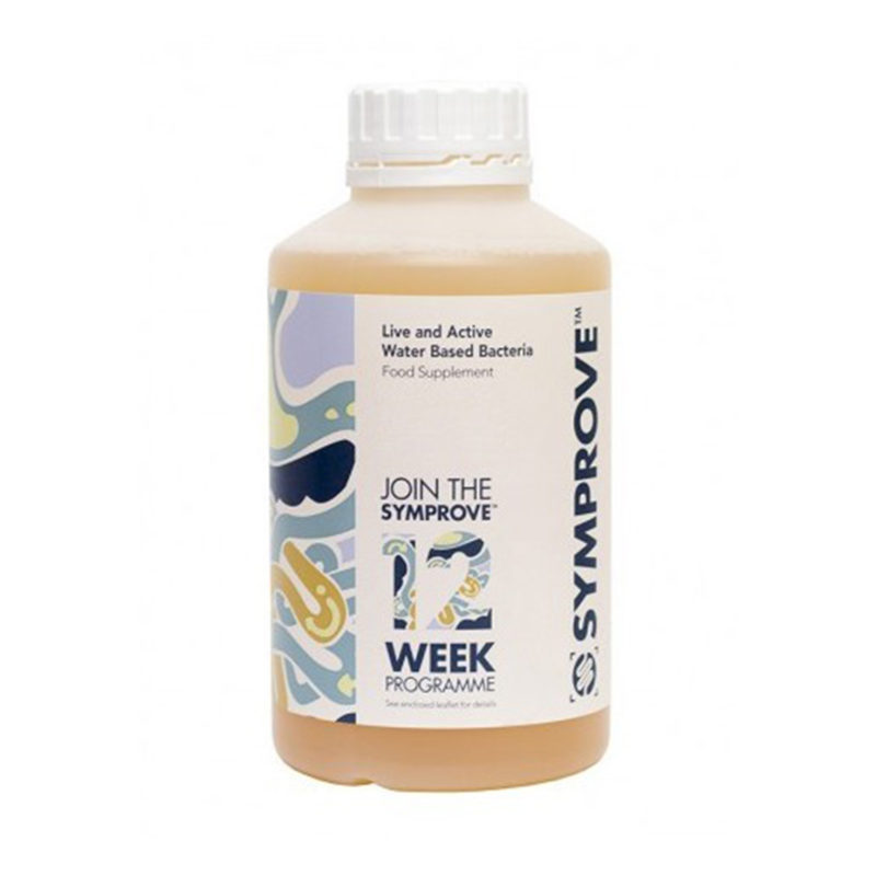 Symprove water based bacteria product packaging