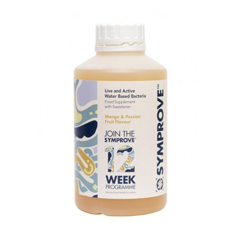 Symprove water based bacteria product packaging