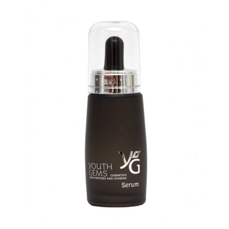 Black Youth Serum in a dropper bottle with metallic text
