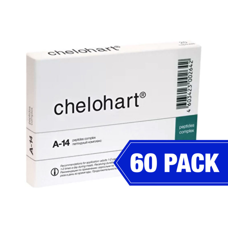 Chelohart Peptide complex product packaging