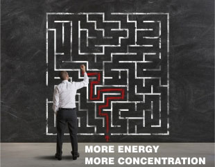 More energy, more concentration