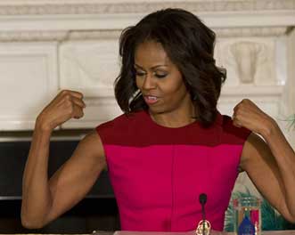 Figure 2- Michelle Obama’s triceps