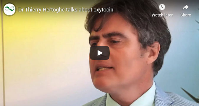 YouTube video screenshot of Dr Thierry Hertoghe talking about Oxytocin