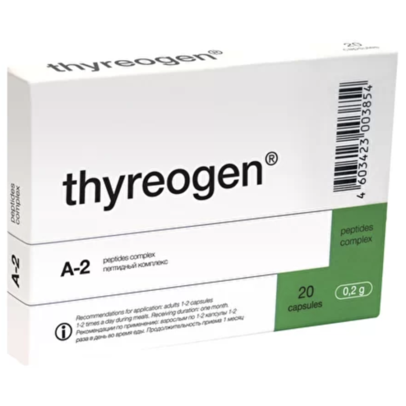 Thyreogen supplements product packaging